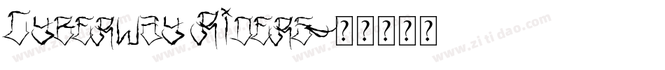 Cyberway Riders字体转换